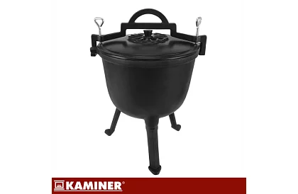 Lemez öntöttvas zománcozott edény 8 liter