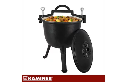 Lemez öntöttvas zománcozott edény 8 liter