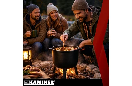 Lemez öntöttvas zománcozott edény 8 liter