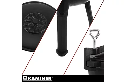 Lemez öntöttvas zománcozott edény 8 liter