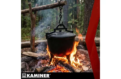 Lemez öntöttvas zománcozott edény 8 liter