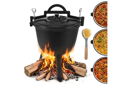 Lemez öntöttvas zománcozott edény 8 liter