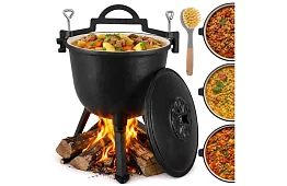 Lemez öntöttvas zománcozott edény 8 liter