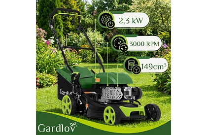 Benzin fűnyíró DriveX 149 cm³ - 2,3 kW, 406 mm, 50l kosár