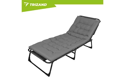 Összecsukható kerti napozó 192 × 68 × 28 cm – Szürke