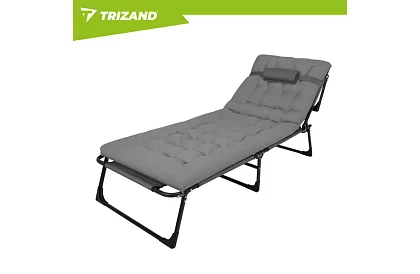 Összecsukható kerti napozó 192 × 68 × 28 cm – Szürke