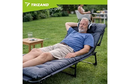 Összecsukható kerti napozó 192 × 68 × 28 cm – Szürke