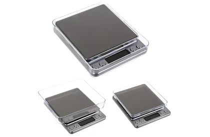 Pontosan 500 g / 0,01 g LCD elektronikus konyhai mérleg