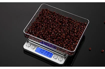 Pontosan 500 g / 0,01 g LCD elektronikus konyhai mérleg