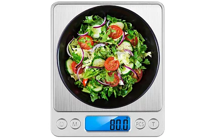 Pontosan 500 g / 0,01 g LCD elektronikus konyhai mérleg