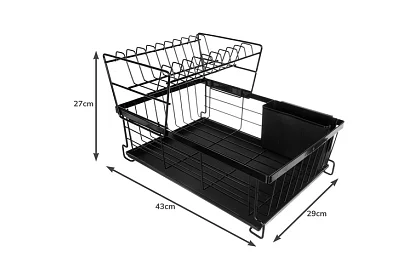 Edénycsepegtető – kétszintes, fekete