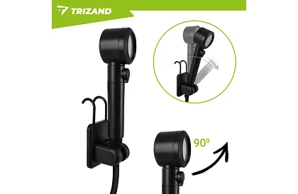 Kemping zuhany LCD-vel és 8000 mAh-os pumpával – újratölthető