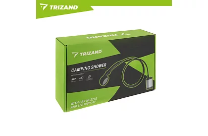 Kemping zuhany LCD-vel és 6000 mAh pumpával – újratölthető