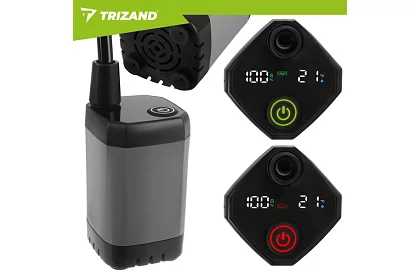 Kemping zuhany LCD-vel és 6000 mAh pumpával – újratölthető