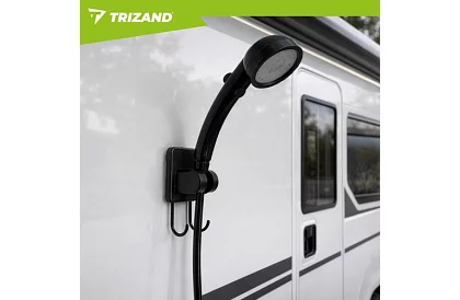 Kemping zuhany LCD-vel és 6000 mAh pumpával – újratölthető