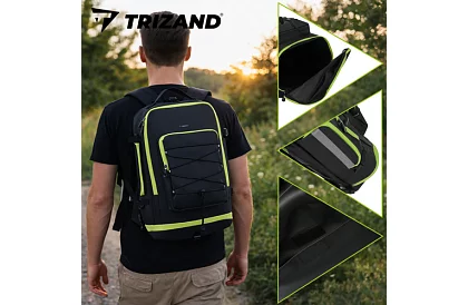 Kerékpártáska, 3 az 1-ben hátizsák - kerékpárra - 65 l