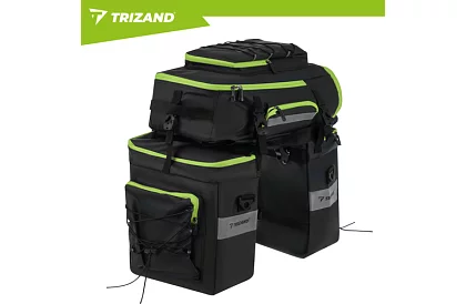 Kerékpártáska, 3 az 1-ben hátizsák - kerékpárra - 65 l