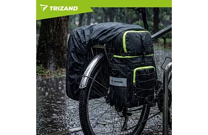 Kerékpártáska, 3 az 1-ben hátizsák - kerékpárra - 65 l