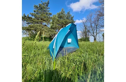 Strand sátor kékeszürke 220 × 120 × 120 cm