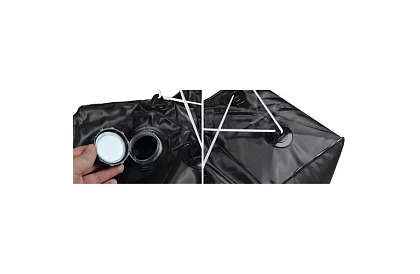 Átvihető utazási napenergia zuhany OLARN 40 liter