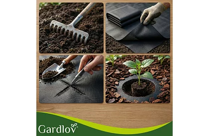 UV agrotextília gyom ellen 1,6x20 m, 50 g/m2, fekete