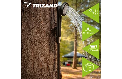 Kemping zuhany 2200 mAh pumpával – újratölthető