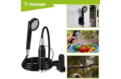 Kemping zuhany 2200 mAh pumpával – újratölthető