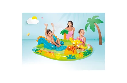 Felfújható vízi játszótér csúszdával 191 x 152 x 58 cm – Dinoszaurusz I57166