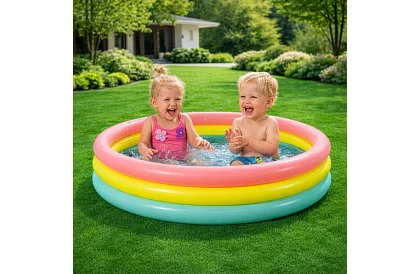 Felfújható gyerekmedence puha aljjal 114 x 25 cm – I57412NP
