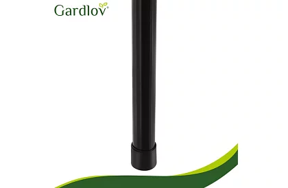 Összecsukható fekete kerti asztal – asztal erkélyre, teraszra