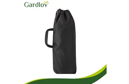 Összecsukható fekete kerti asztal – asztal erkélyre, teraszra