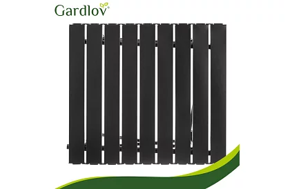 Összecsukható fekete kerti asztal – asztal erkélyre, teraszra