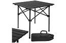 Összecsukható fekete kerti asztal – asztal erkélyre, teraszra