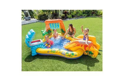 Felfújható vízi játszótér csúszdával 5 az 1-ben – I57444