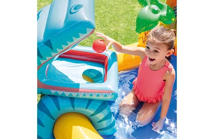 Felfújható vízi játszótér csúszdával 5 az 1-ben – I57444