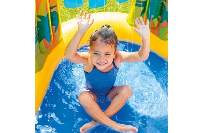 Felfújható vízi játszótér csúszdával 5 az 1-ben – I57444