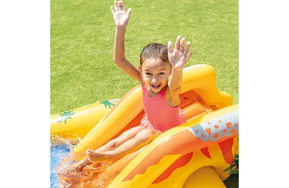 Felfújható vízi játszótér csúszdával 5 az 1-ben – I57444