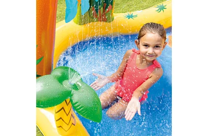 Felfújható vízi játszótér csúszdával 5 az 1-ben – I57444