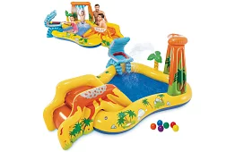 Felfújható vízi játszótér csúszdával 5 az 1-ben – I57444