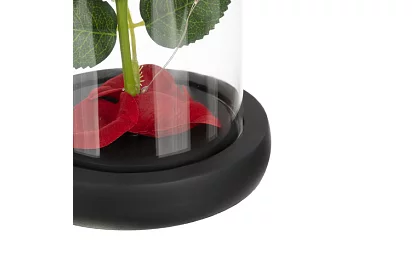 Örök rózsa üvegben LED világítással