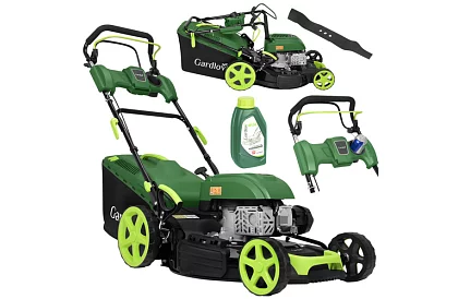 Benzines fűnyíró DriveX PRO 196 cm³, 3,4 kW, 51 cm, 60 l kosárral