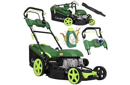 Benzines fűnyíró DriveX PRO 196 cm³, 3,4 kW, 51 cm, 60 l kosárral