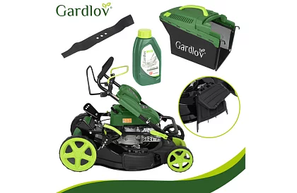 Benzines fűnyíró DriveX PRO 196 cm³, 3,4 kW, 51 cm, 60 l kosárral