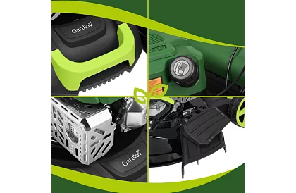 Benzines fűnyíró DriveX PRO 196 cm³, 3,4 kW, 51 cm, 60 l kosárral