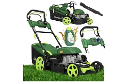 Benzines fűnyíró DriveX PRO 196 cm³, 3,4 kW, 51 cm, 60 l kosárral