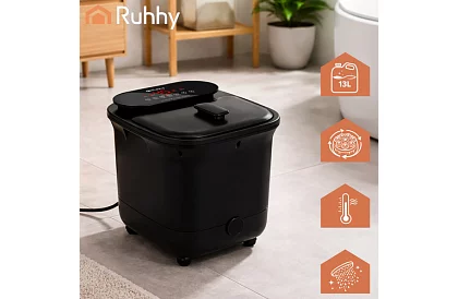 Vízkezelő lábmasszírozó készülék fűtéssel és vízmasszázzsal – 550 W