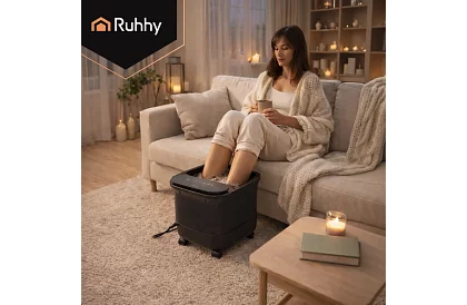 Vízkezelő lábmasszírozó készülék fűtéssel és vízmasszázzsal – 550 W