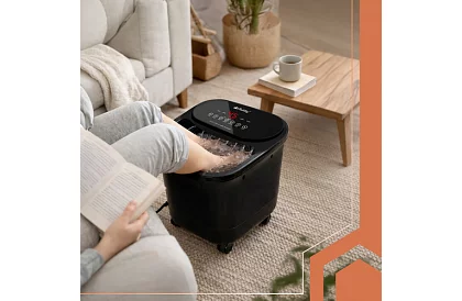 Vízkezelő lábmasszírozó készülék fűtéssel és vízmasszázzsal – 550 W