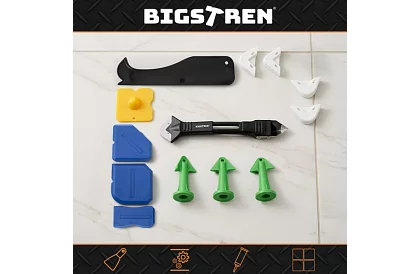 Sapkészlet, simítók a fugázó anyagok felvitelére és eltávolítására