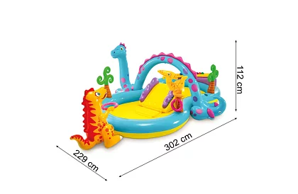 Vízilabda pálya 302 × 229 × 112 cm – Dinoland I57135NP